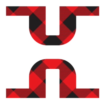 Picture of Plaid H Sticker